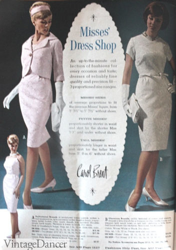 1965 misses party dresses
