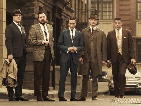 The Mad Men of new york in conservative mid 60s suits