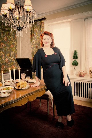 1940s reproduction plus size lingerie by Maddy James