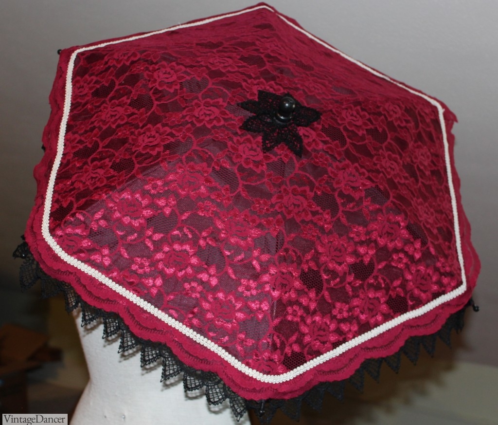 how to make a Victorian carriage parasol at VintageDancer