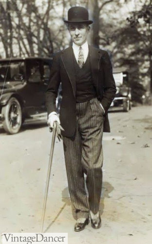 1920s mens fashion - Jean Patou, 1924, morning suit mens fashion 1920s