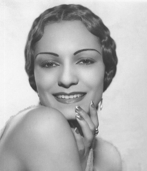 1930 black makeup Margot Webb