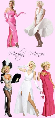 Famous Marilyn Monroe Costumes, 1950s costume ideas at VintageDancer.com