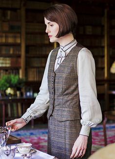 Mary's country attire- blouse, vest and skirt
