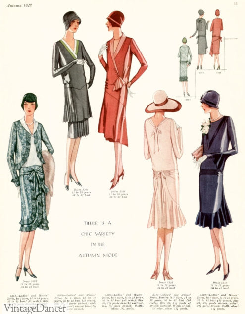 1928 mode in afternoon clothing