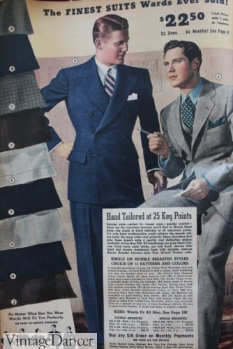 What did men wear in the 1930s?