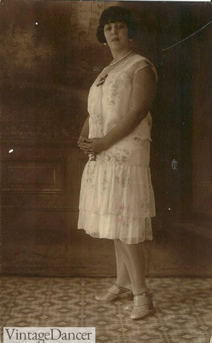 1920s tea dress plus size fashion woman