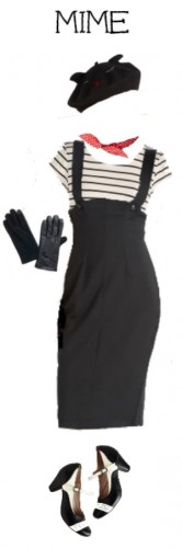 French mime costume with a vintage 1950s twist. Shop this look at VintageDancer.com