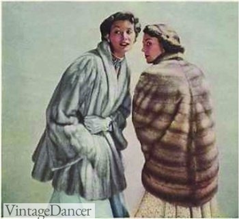 1940s Mink Cape Fur Coats