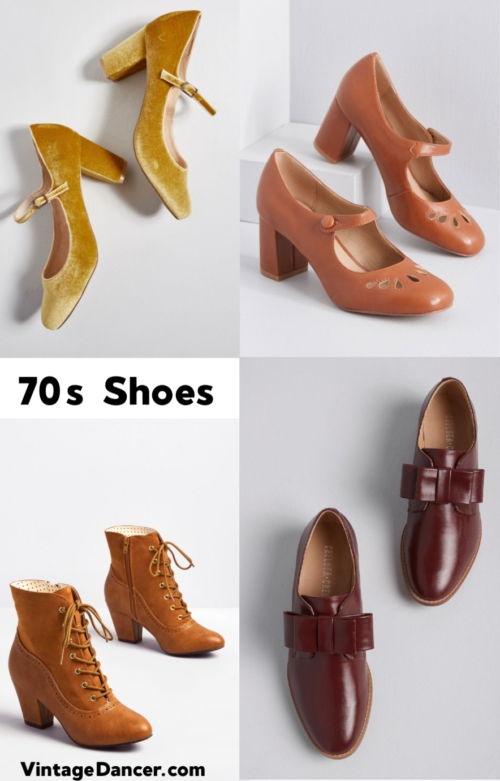 Modcloth 70s shoes fall 2019 pin at VintageDancer