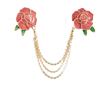1950s style collar pin, simialr to a sweater guard but to clip onto a blouse collar