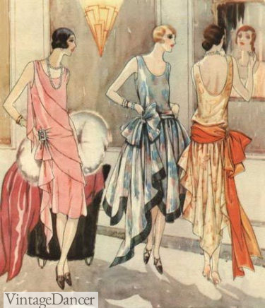 Mode 1928 uneven hem evening party formal dresses