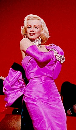 Monroe's pink tube dress in Gentlemen Prefer Blonds