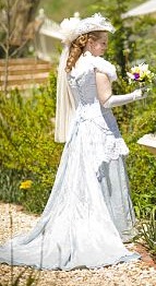 My 1893 replica wedding dress made with Truly Victorian patterns