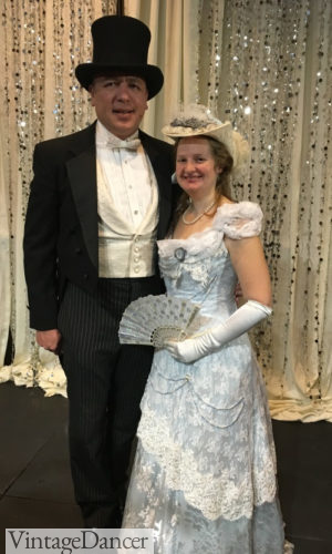 Victorian evening wedding clothes