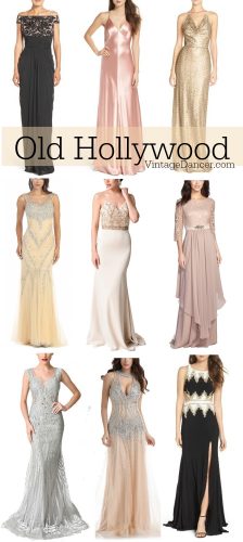 1930s formal evening Old Hollywood Gowns and Dresses