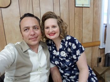 All dressed up for a swing dance in my House of Foxy dress.