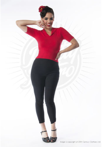1950s Skinny pants and red knit top- Very 50s rock n roll