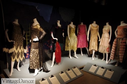 1920s party dresses at the London Fashion and Textile Museum exhibit