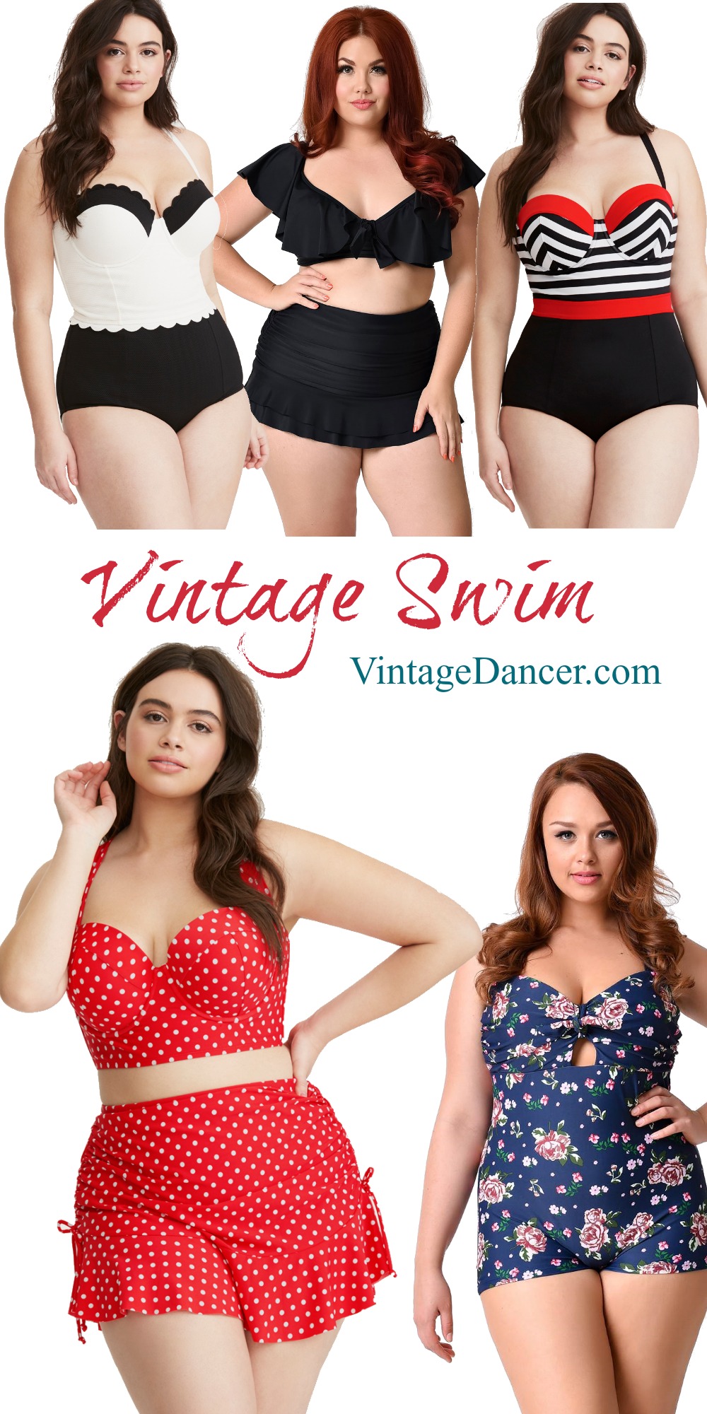 vintage plus size bathing suits