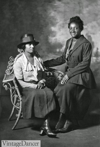 1919 Portrait of Mrs. Winfield and friend black women after WW1