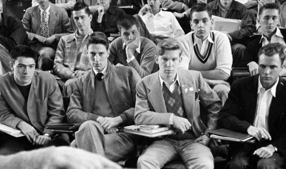 1950s Ivy League Style. 1950 Students at Princeton University