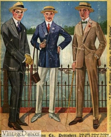 1921 men's summer suits