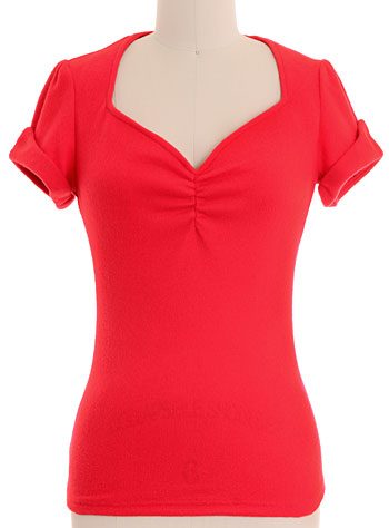 1950s knit top, shirt. great for Swing dancing.