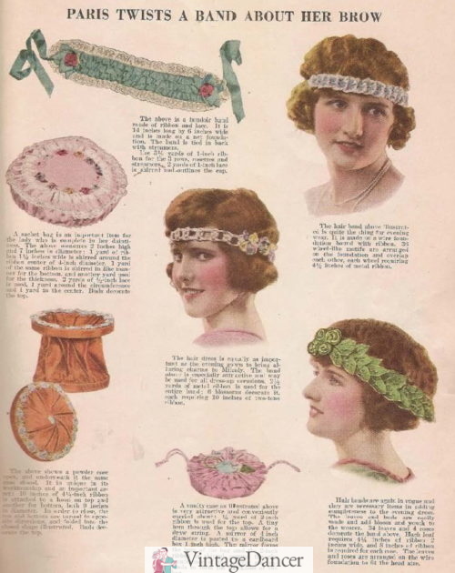 1923 ribbon headbands