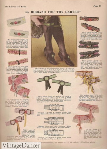 1923 ribbon garters
