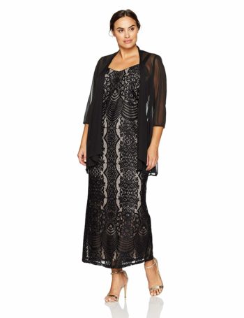 1920s evening gown with jacket or long sleeves plus size