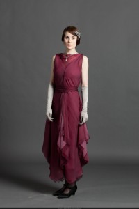 Downton Abbye Mary crawley formal dinner dress