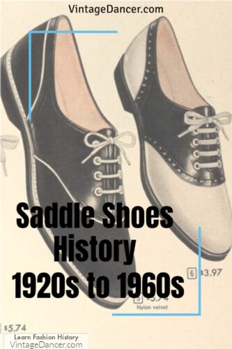 Saddle shoes history women and mens saddle oxford shoes 1920s 1930s 1940s 1950s 1960s 1970s 1980s