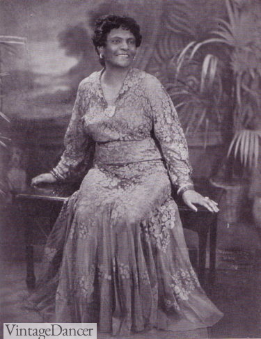 Sara Spencer Washington 1930s lace evening gown black woman