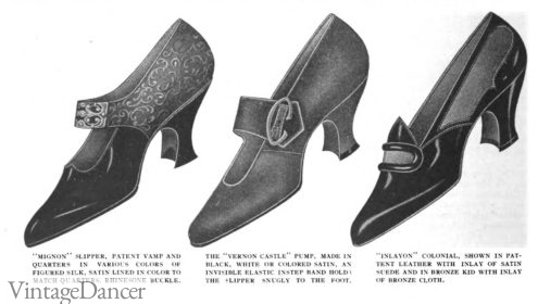 1914 Edwardian WW2 women single strap shoes, mary jane shoes