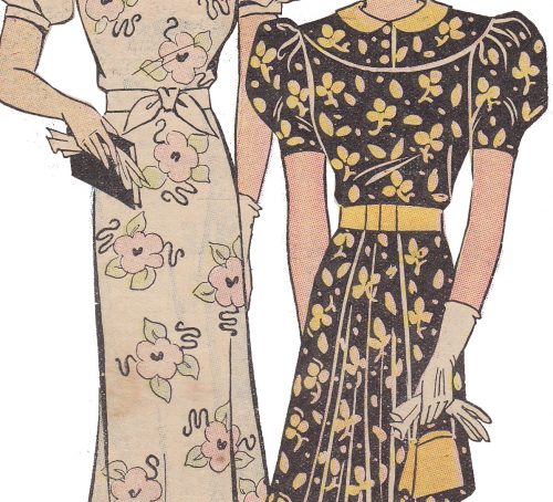 1930s Small formal purses made to coordinate with the wearers attire.
