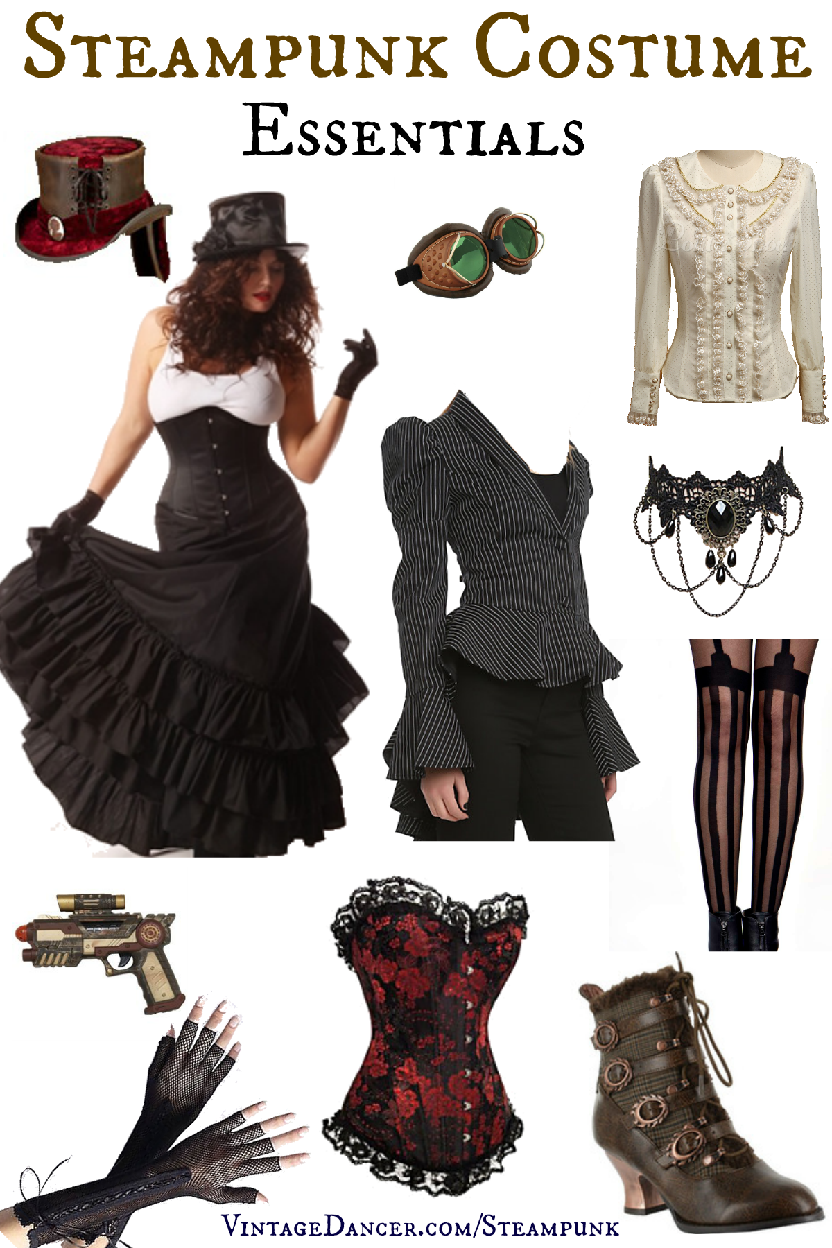 Steampunk Costume Essentials for Women