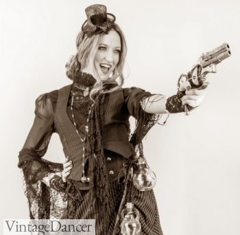 Steampunk tops, vests, blouses, shurgs