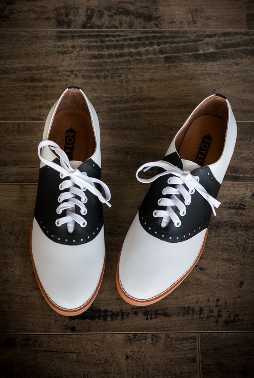 1950s Black and White Saddle Shoes, Saddle Oxfords