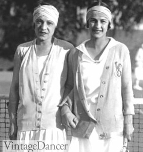 1920s tennis sweaters at VintageDancer