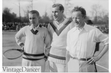 1920s mens tennis sweaters at VintageDancer