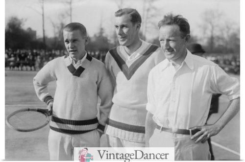 1920s mens tennis sweaters at VintageDancer
