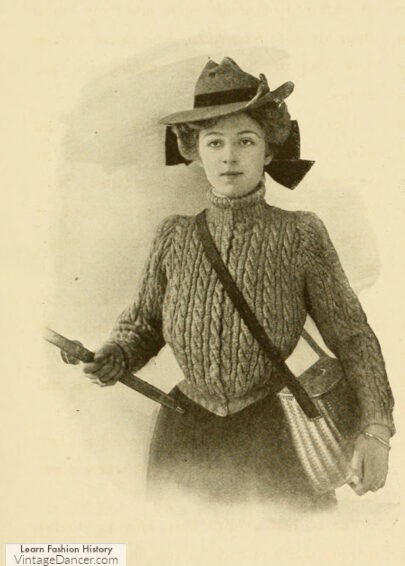 1904 sweater knitwear women sport or fishing sweater jumper