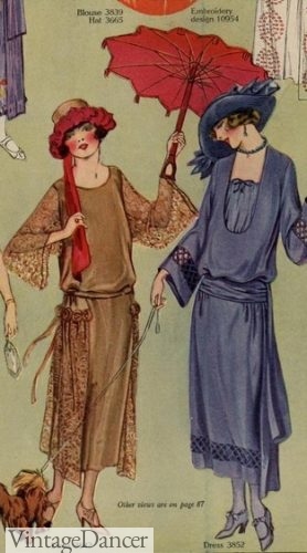 1922 red tassel tip parasol