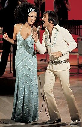 The Sonny and Cher Show wearing a sequin dress