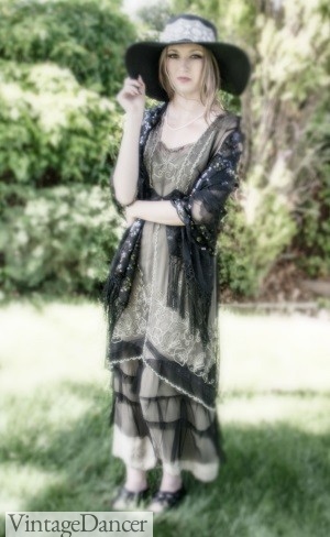 Titanic style dress, Edwardian tea dress.