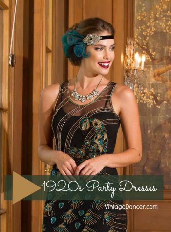 1920s party dresses, cocktail dresses, and formal dresses for sale . Shop at VintageDancer.com