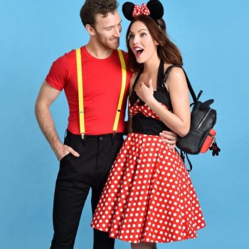 Cute, Minnie mouse coordinated couple from Unique Vintage