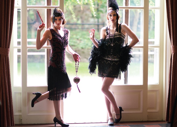 black flapper dress costume Plus Size 1920s Black Flapper Dress for Gatsby Party