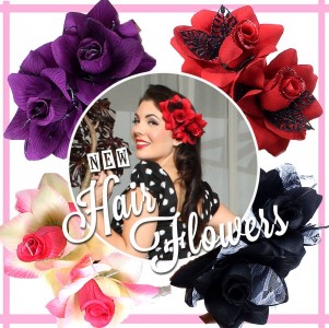 1950s hair flowers for sale